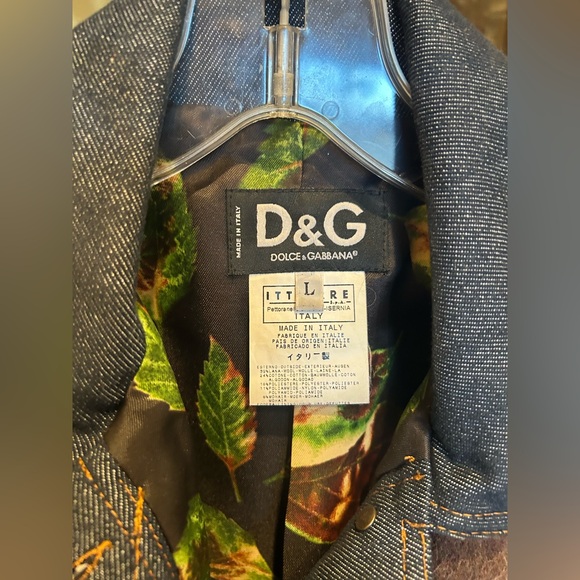 D&G Red and Brown Plaid Denim Jacket - Picture 4 of 5